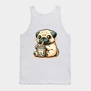 Kawai Cute Pug Tank Top